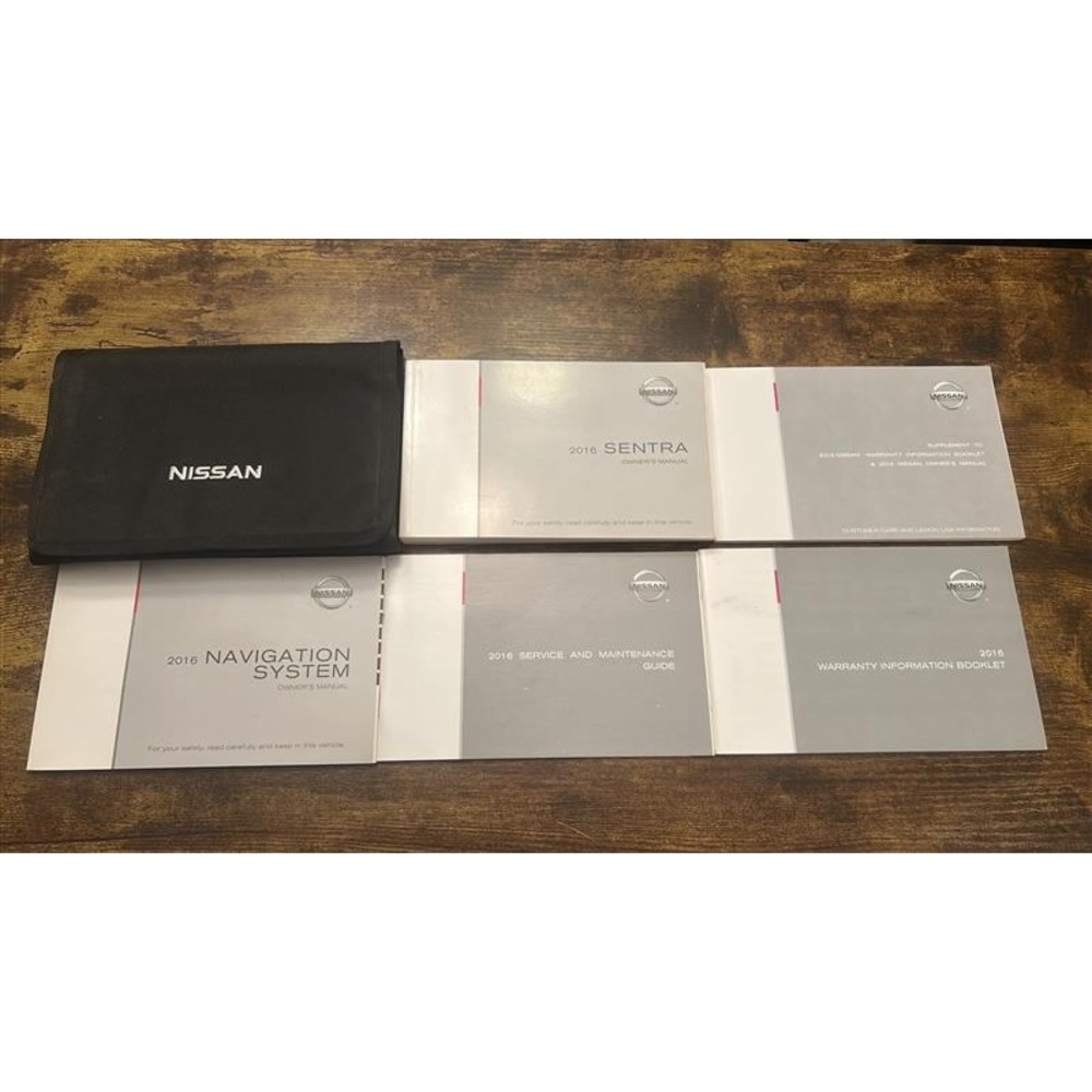 2016 Nissan Sentra Owners Manual Set with Navigation Guide and Case OEM